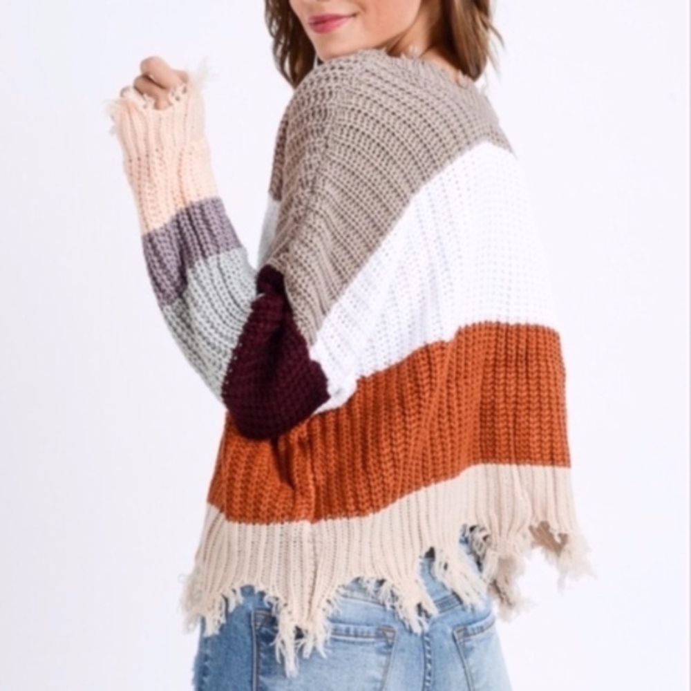 KELSIE Color block Sweater - Picture 3 of 5